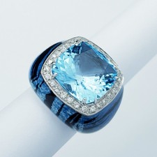 Anello in Oro Bianco 18 kt con