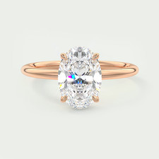 Anello con diamanti semi