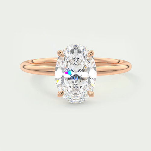 Anello con diamanti semi