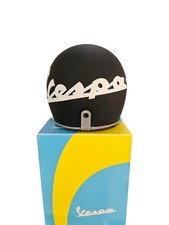 casco Vespa Jet 3 bottoni nero