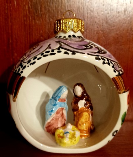 Natività sfera ceramica - natività, (ceramica