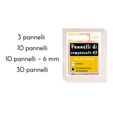 Creative Deco A3 Compensato Pannello Legno Grezzo Fogli | 420 x 300 x 3 mm 