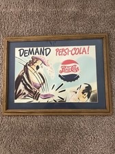 Pepsi Cola Vintage Rare Framed