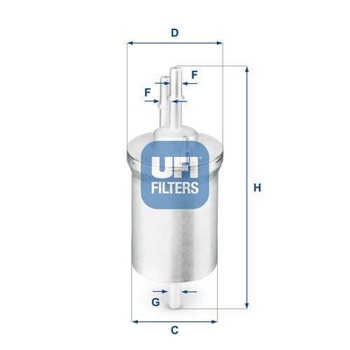 Filtro carburante ufi per - ufi, vw