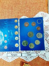 Euro - Spagna 2000 - Folder Leuchtturm - Set da 8 monete (da 1 Cent a 2 Euro)