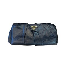 Prada Black Pleated Nappa