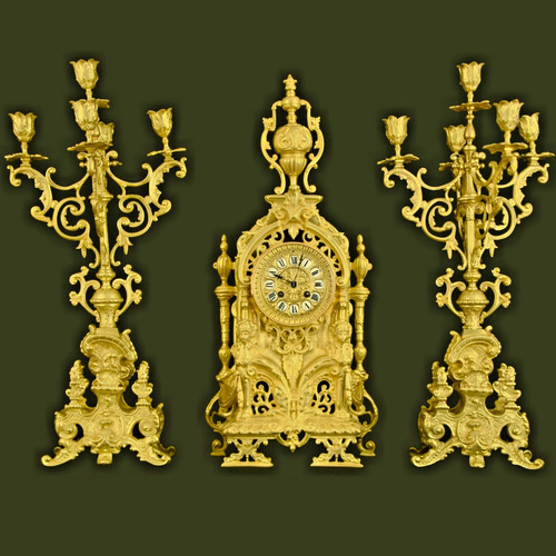 Orologio camino con 2 - da,