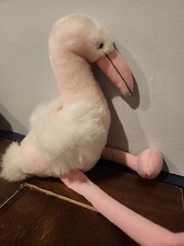 Peluche fenicottero uccellino pellicano rosa collezione Heritage di Ganz Bros gambe pendenti