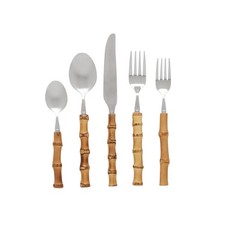 Zoya Fagiano Blu Bambù Naturale 5pz. Place Set (servizio per uno)