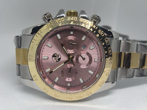 Orologio uomo quadrante rosa - orologio,