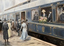 Dipinto olio, Orient Express