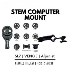 Supporto computer manubrio per Garmin Bryton Wahoo Cateye Bryton GoPro attacco nylon