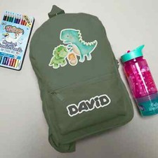 Zaino dinosauro personalizzato - zaino,