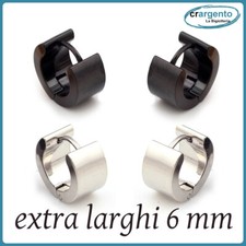 orecchini cerchio uomo acciaio