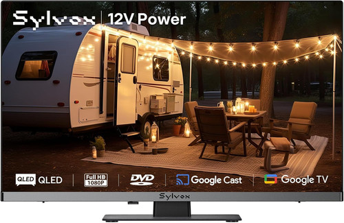 12v qled tv with - tv,, dvd
