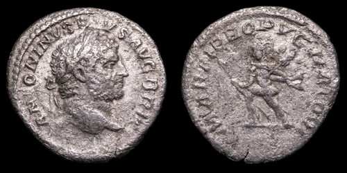 Caracalla denarius marti - -,