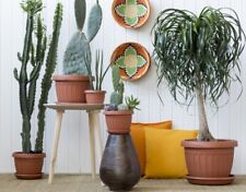 Bama - vaso tondo "terra" colore terracotta/tortora/grigio/bianco