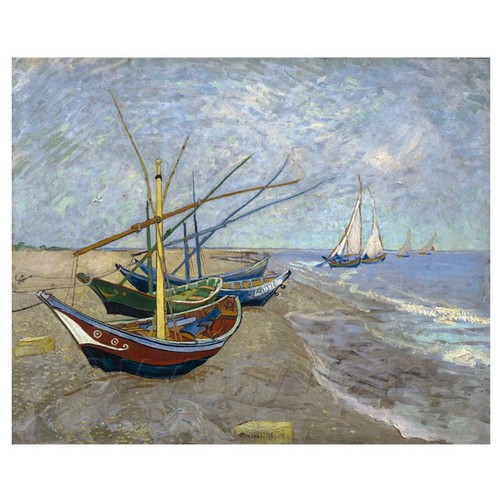 Van gogh painting fishing - van,