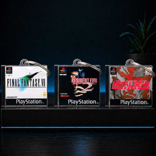 Ps1 mini game case - game, portachiavi