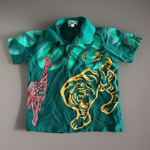 Polo verde kenzo bambino - verde,