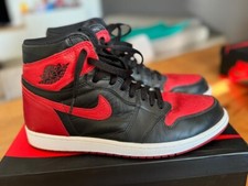 Nike Air Jordan 1 Retro High OG "BRED" 2016 - sz 11.5/ eur 45.5 - 555088 001