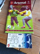ARSENAL v JUVENTUS & Biglietto