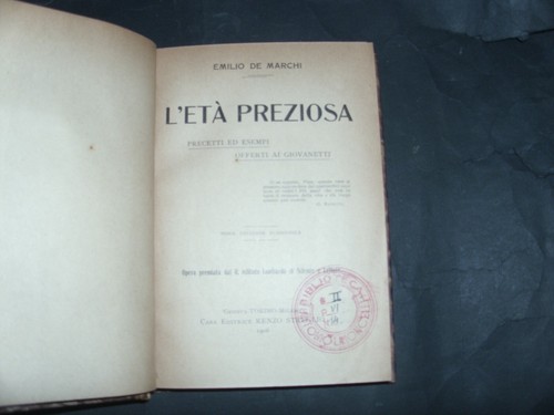 Età preziosa di emilio - ,