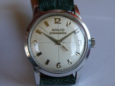 MULCO "TROTAMUNDOS"-WATERPROOF-ACCIAIO-AUTOMATICO-AS 1580-FONDO A VITE-FIRMATO