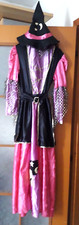 COSTUME CARNEVALE MAGA STREGA MAGHELLA PER RAGAZZA 9-11 ANNI LUNGHEZZA CM.130