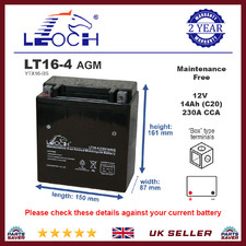 YTX16-BS Leoch Powerstart AGM