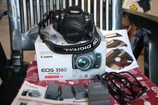 Fotocamera reflex digitale Canon EOS 350D + obiettivo 18-55 + accessori