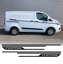 Adesivi Stickers Fasce Laterali per Auto Van Ford Transit Custom Sport L2 H1