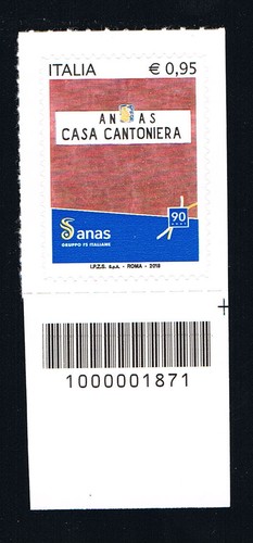 Italia francobollo anas - italia, 1
