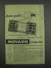 Pubblicità orologio Movado