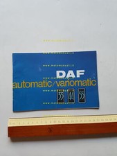 DAF Variomatic 33 - 44 - 55 1968 depliant italiano originale