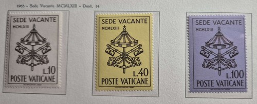 1963 vaticano sede vacante - vaticano,