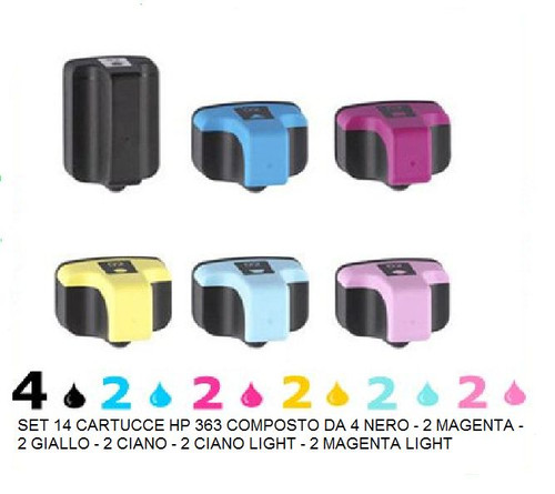 Set cartucce 363 - 14,