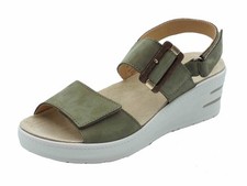 Melluso 019227Z Verde Sandali per Donna in scamosciato con triplo stretch