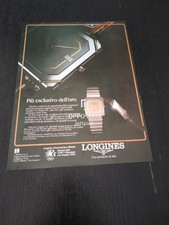 1984 LONGINES XL OROLOGIO UFFICIALE OLIMPIADI LOS ANGELES VINTAGE AD PUBBLICITA