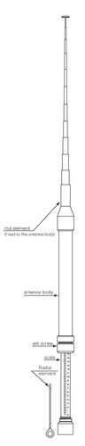 Diamond rhm antenna - diamond, rhm-10