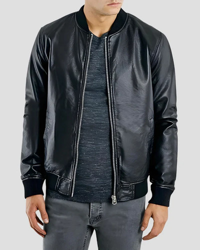 Giacca pelle uomo in - da,