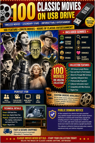 100 classic movies usb - classic,