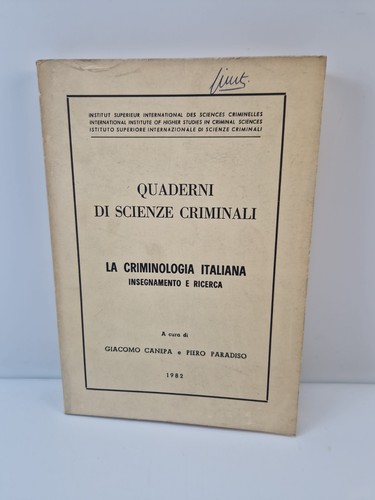Criminologia italiana - italiana,