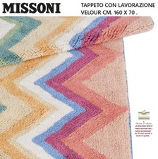 Tappeto MISSONI  cm. 160 x 70 cotone 100% , macro chevron taftato , multiuso .