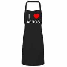 Afros I Love Kitchen Apron Bib
