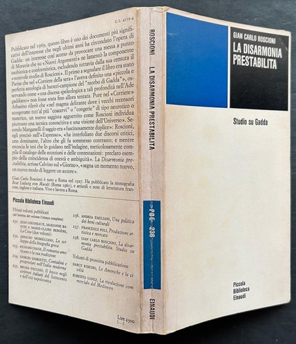 Roscioni la disarmonia - la,