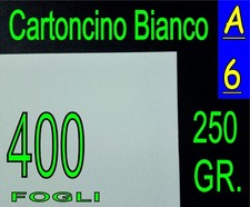 400 FOGLI Cartoncino bianco gr