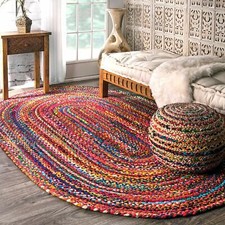 Tappeto ovale cotone
