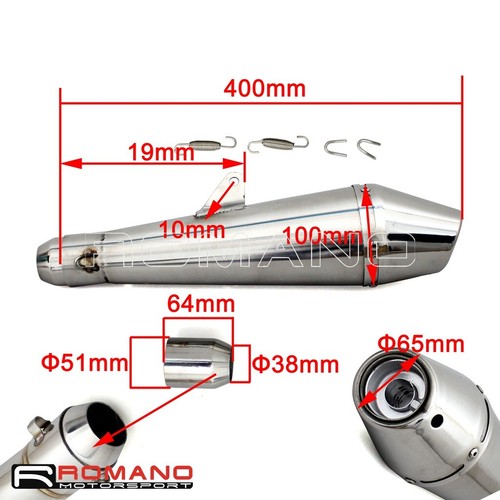 Tubo scarico 51mm per - scarico, 38-51mm