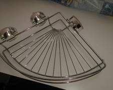 Mensola angolare portaoggetti in acciaio 